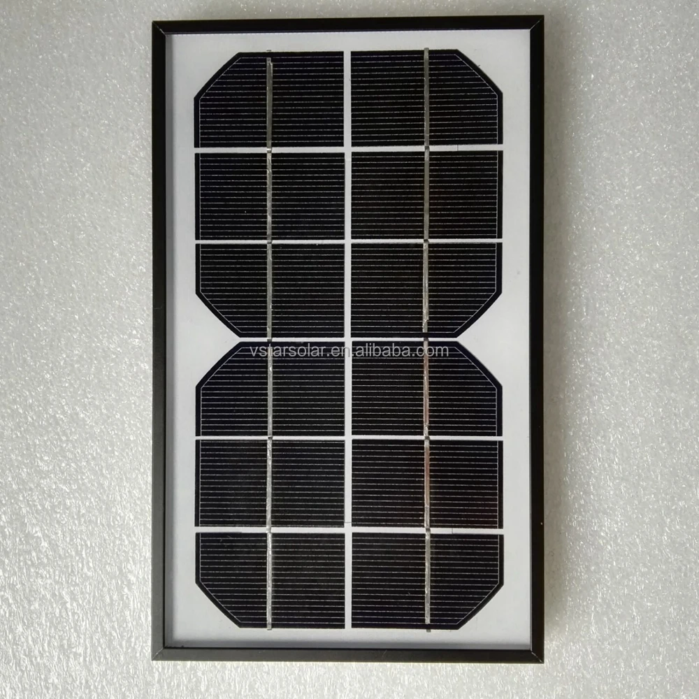 Customized 3W 5W 6W 10W 20W 6V 12V 18V Small Glass laminated Solar Panel with ABS/Aluminum frame with cable+junction box