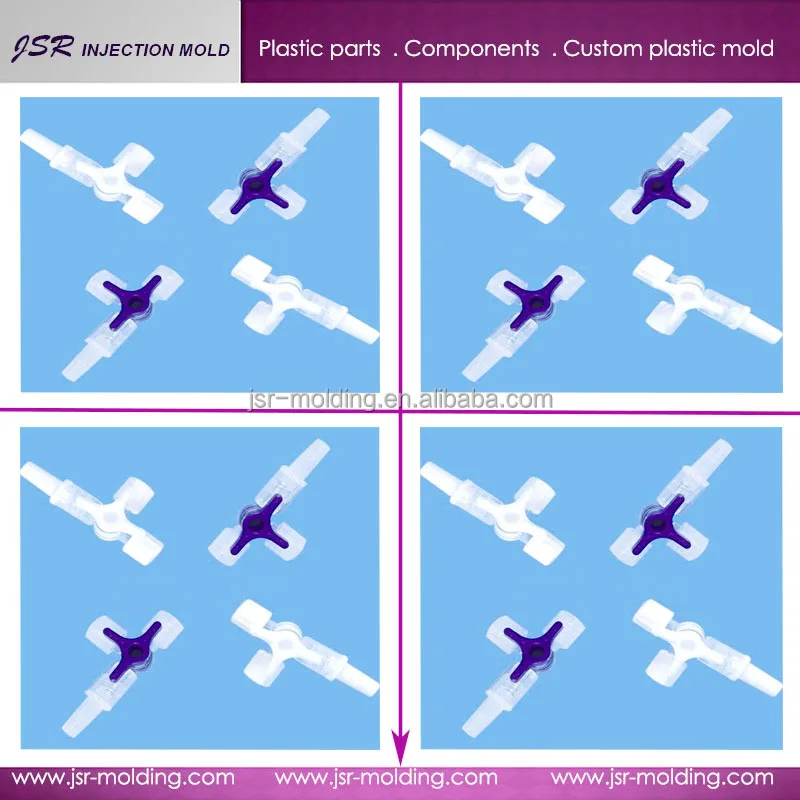 High precision!Medical sintered  plastic PE  disposable 3 way stopcock with cheap price from Dongguan