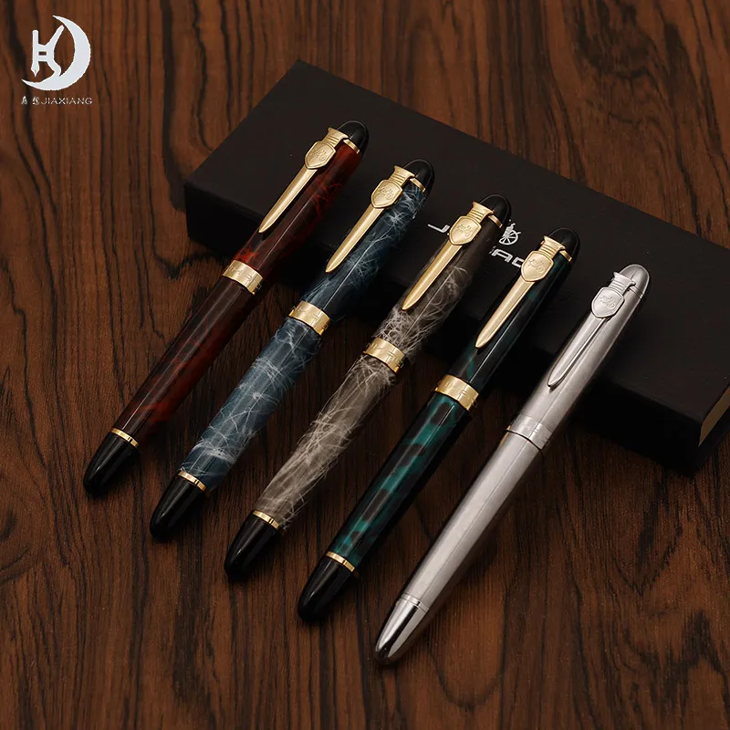 High End Classic High Quality Customized Logo Jinhao Medium Nib Metal Fountain Pen With Jinhao Box