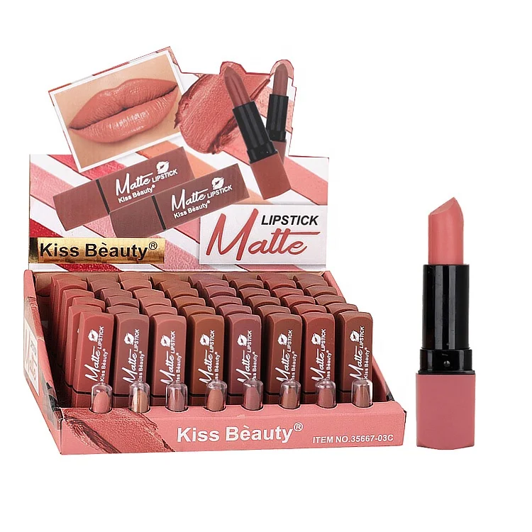 Губная помада kiss beauty матовая стойкая макияж веганская губная фирменная торговая