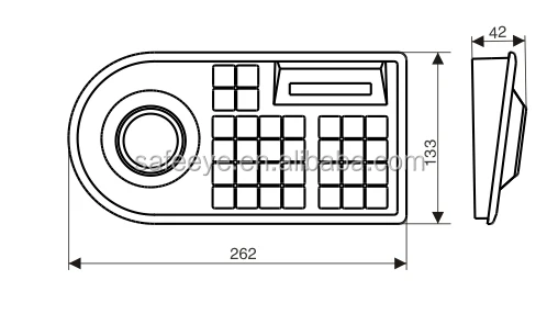 Analog Pan Tilt Camera Joystick Keyboard PTZ Controller / Keyboard with Joystick / PTZ Dome Camera Joystick Keyboard Controller