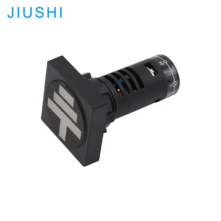 AD16-22WF black 22mm Isolating Circuit breaker grounding  position led indicator light signal lamp