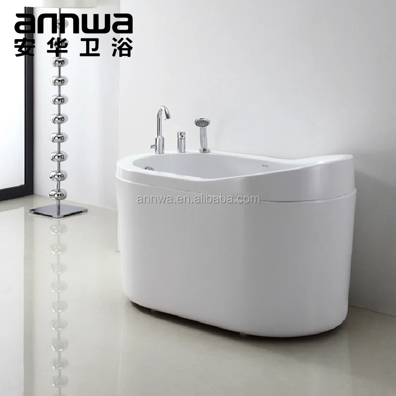 China Foshan one person wholesale freestanding mini small 1200 acrylic bathtub