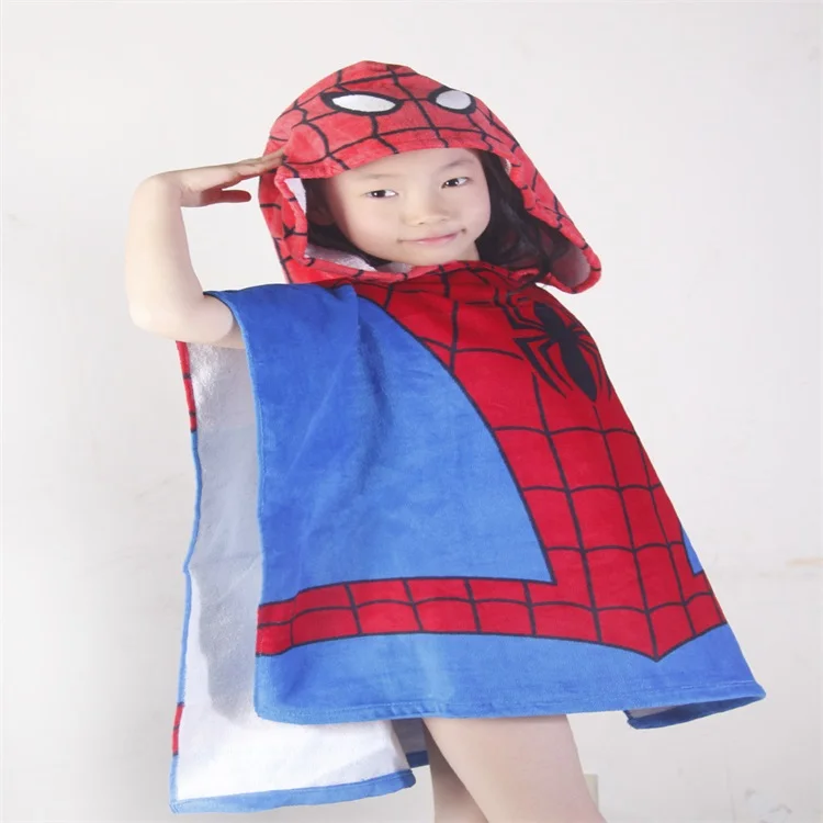 Китай поставщика пользовательские малыш Surf пончо пляжное полотенце детское полотенце с капюшоном