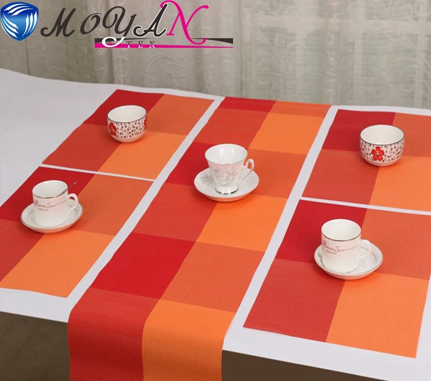 MY-59 red washable christmas placemats and table mats