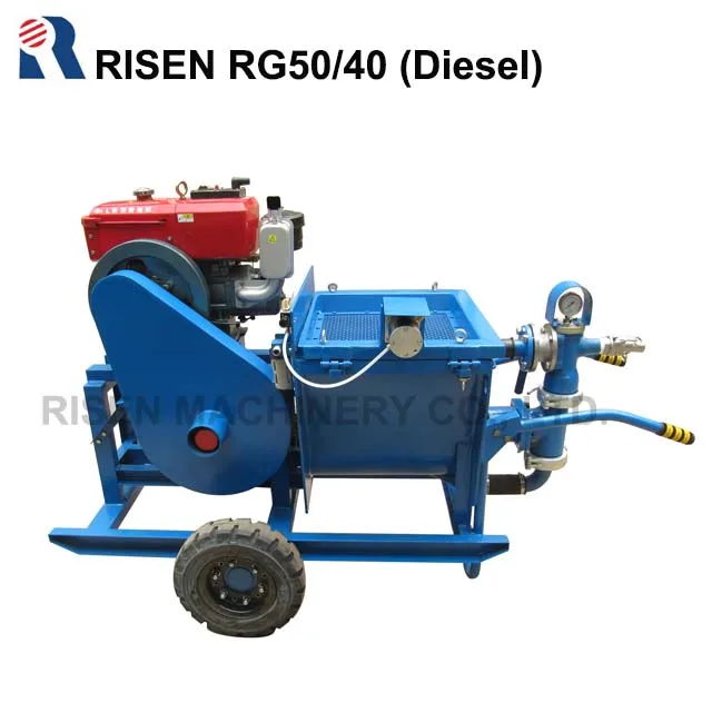 diesel mortar grout pump for the pumping /grouting of cement slurry or mortar