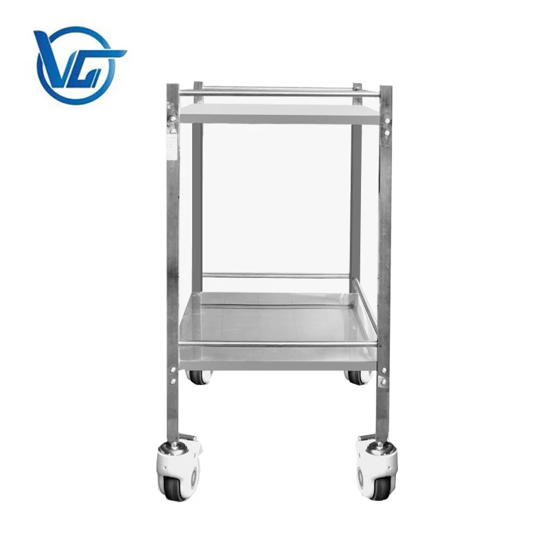 Hospital surgical instrument trolley stainless steel medical health care cart
