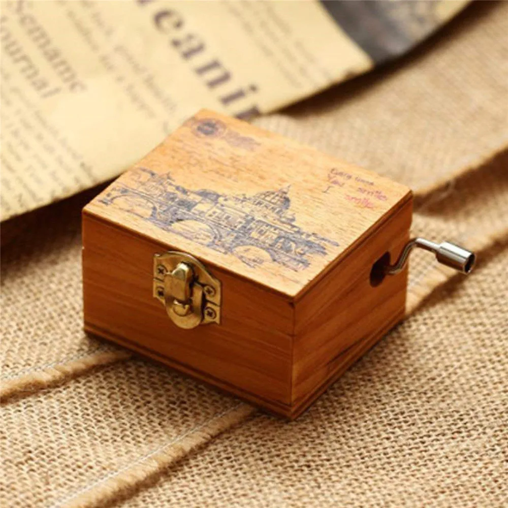 Personalizable Wood Musical Box