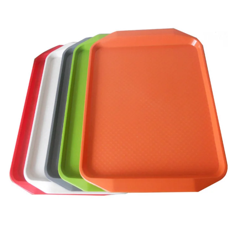 Wholesale plastic KFC canteen food serving trays hospital food tray Airline food trays