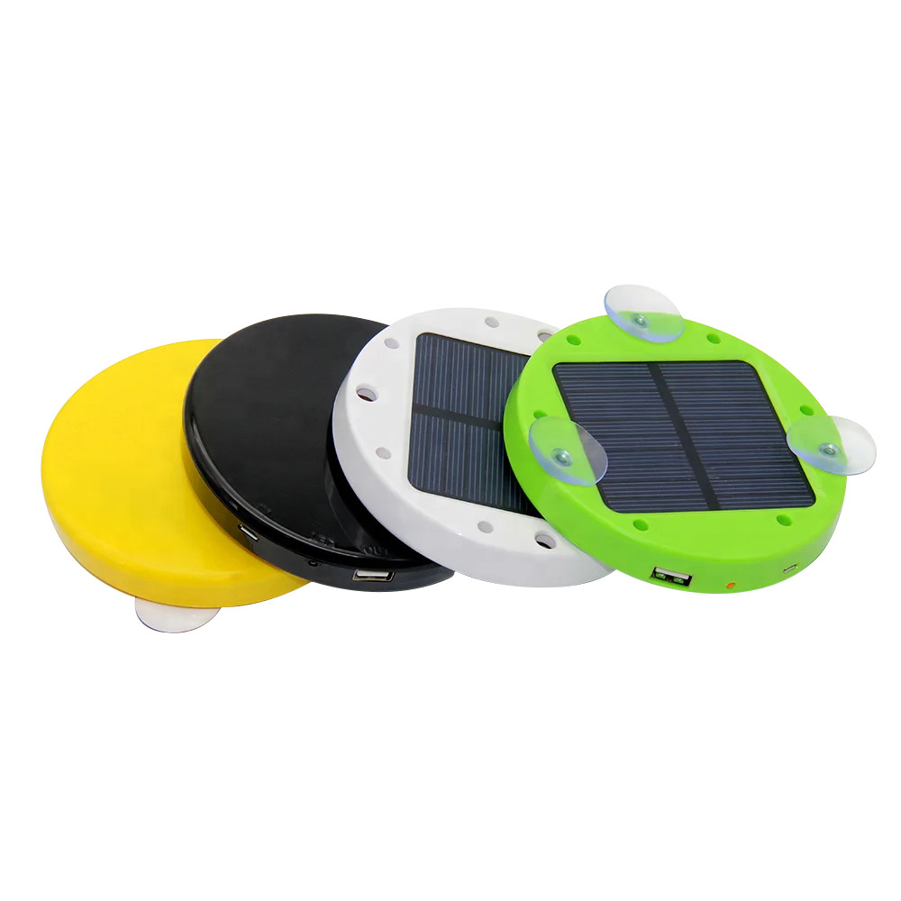 Электронные подарки Шэньчжэнь Пользовательский логотип круглый 1800Mah Портативная солнечная панель Power Bank Солнечная энергия зарядное устройство