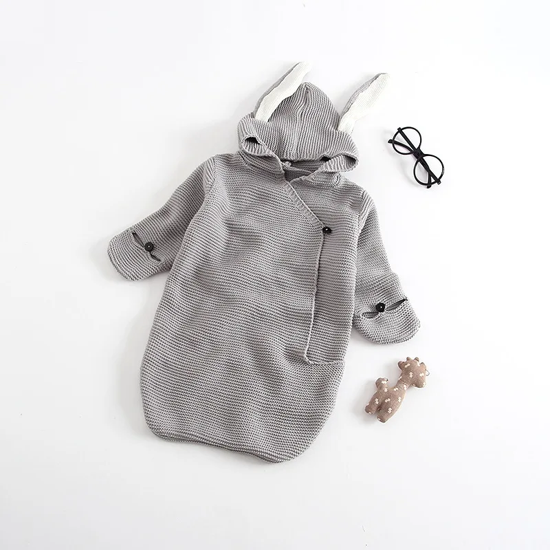 
BKD Cute Rabbit Cartoon Baby Sleeping Bag Blanket Wrap Bedding Envelope For Newborns 