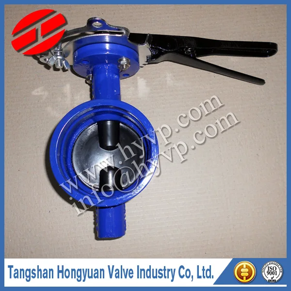 Chinese manufacturer Shouldered Butterfly Valve with Lockable handle