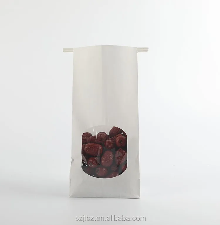 Oker brand high quality Kraft paper snacks bags with tin tie