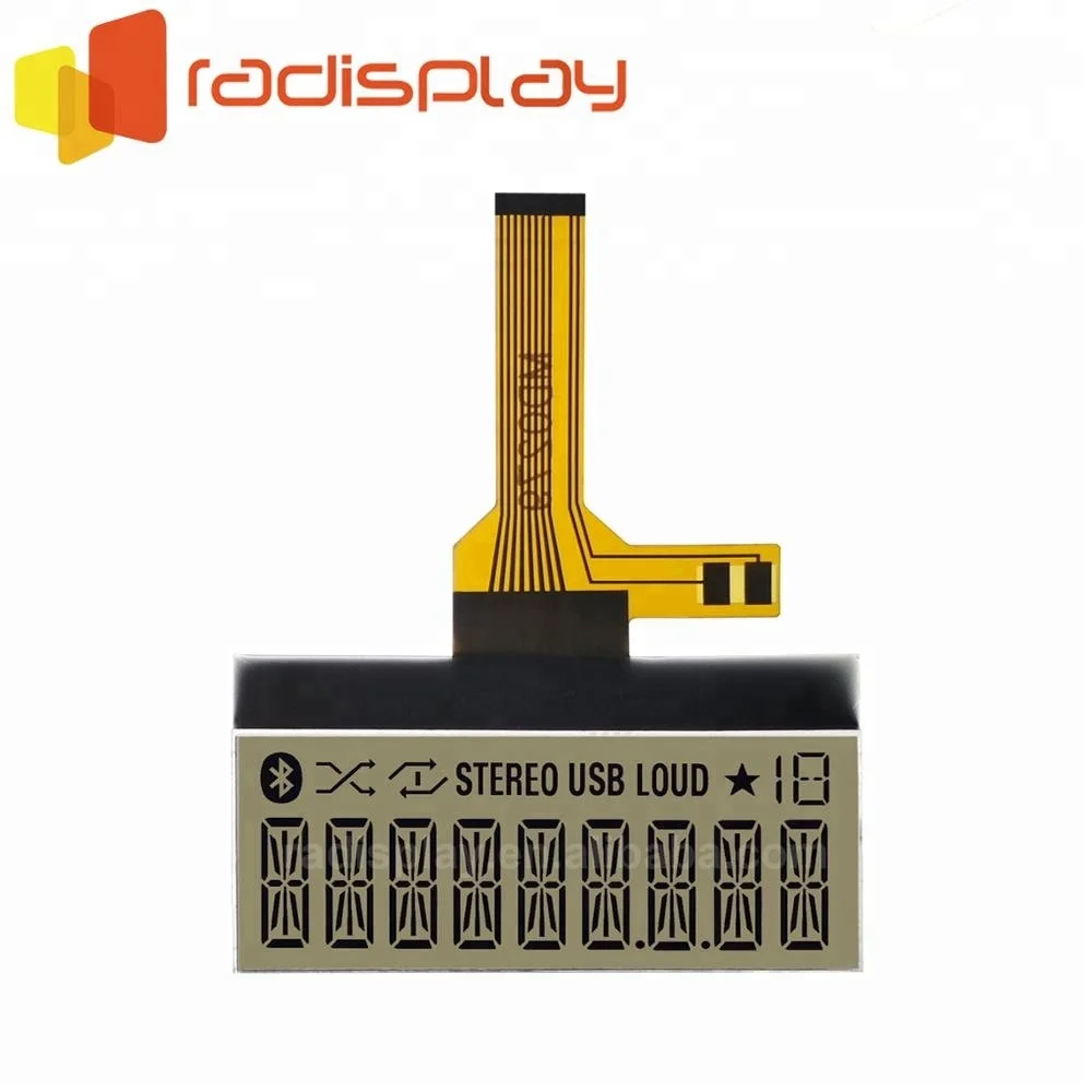 Custom Fpc Flexible 7 Segment COG  Lcd Display Module