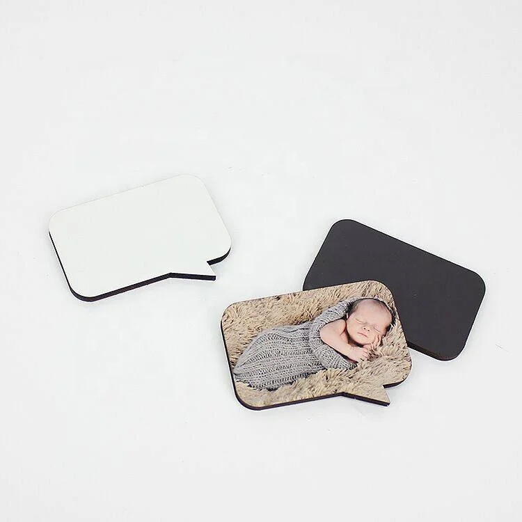Wholesale Sublimation Mdf Photo Fridge Magnet Home Decoration Eco-friendly Carton Art Deco 3mm Sublimation Coating Every Day