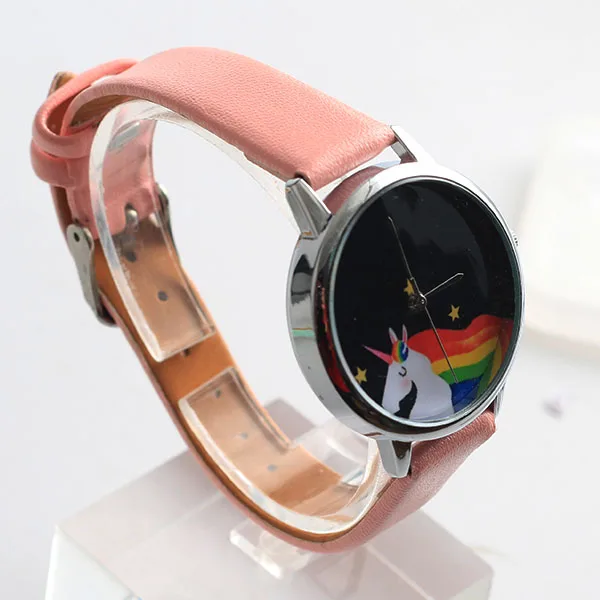 Kids Christmas expression cute printed beautiful girl online custom label watch