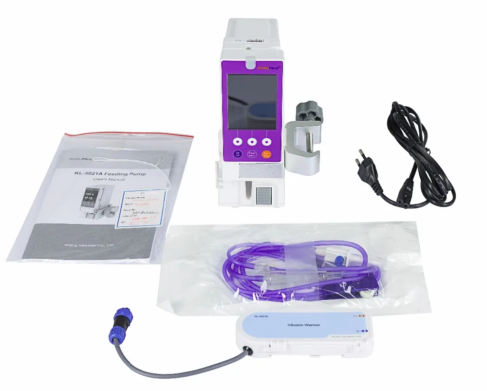 
Compact small Enteral Feeding Pump with fluild warmer medical feeding pump nutrition pump purple with CE mark 