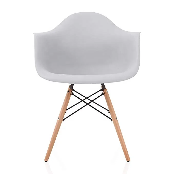 Формованные пластиковые Eiffell ковш сиденье офисное кресло Fauteuil Винтаж (обеденный каркас деревянная база) couleur терракотовый дизайн