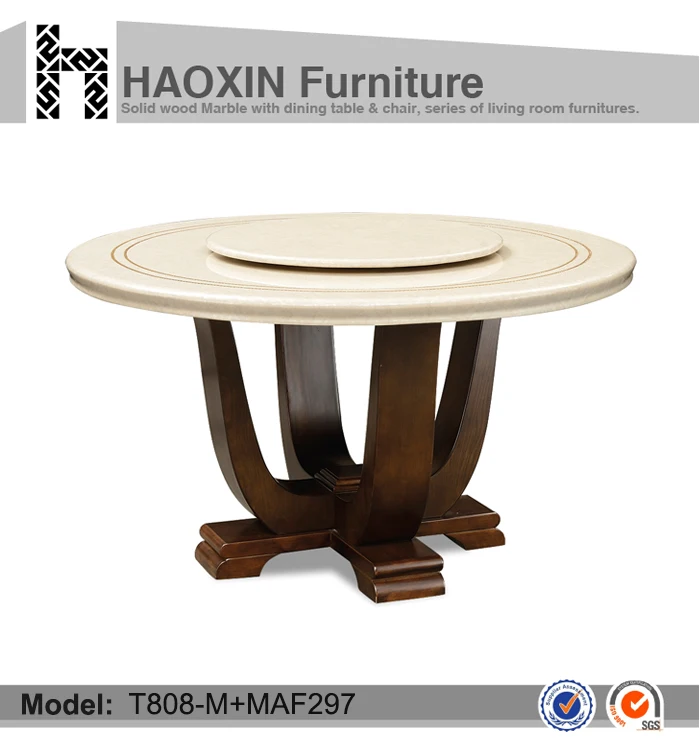 Round table and chair, round marble dining table set