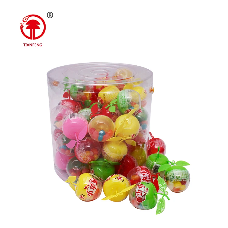 12g little apple shaped jelly candy apple bottle with mix fruity jelly bean candy
