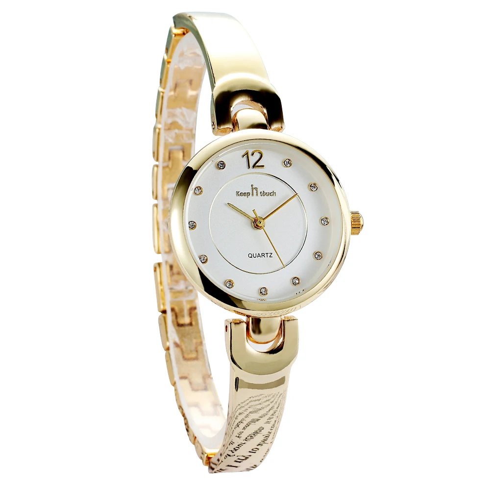 Fashion design beautiful ladies watch luxury rose gold watches