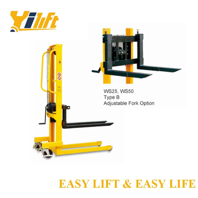 Hot-selling Products Ws Series Winch Pallet Lifting Hand Stacker