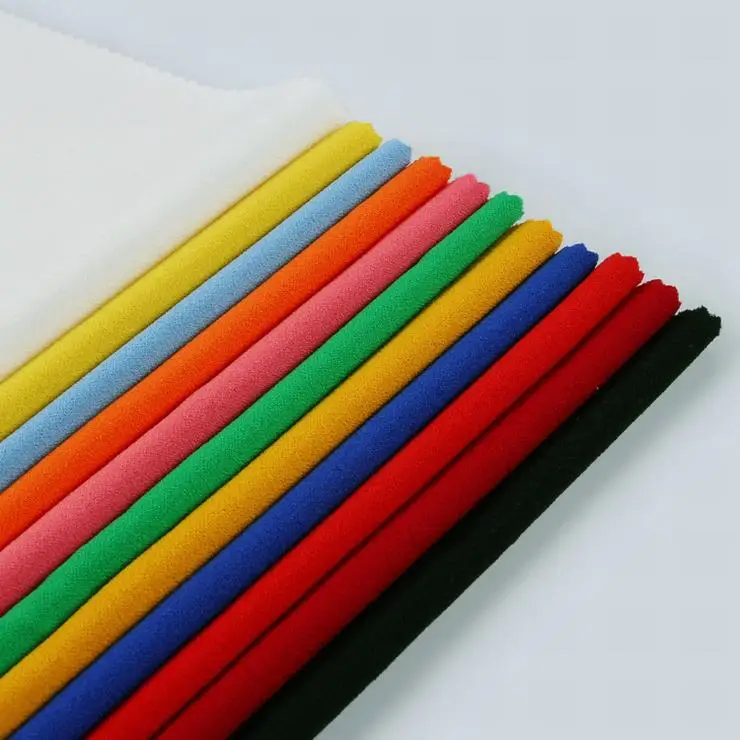 
Manufacturer custom Best wholesale tissus telas polyester korean crepe scuba knit fabric 