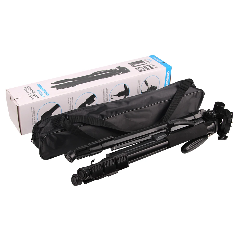 hot selling panoramic ball head tripod camera stand extension monopod with carrying bag
