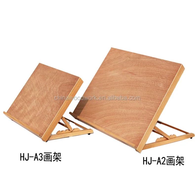 foldable wooden drawing board also used as easel