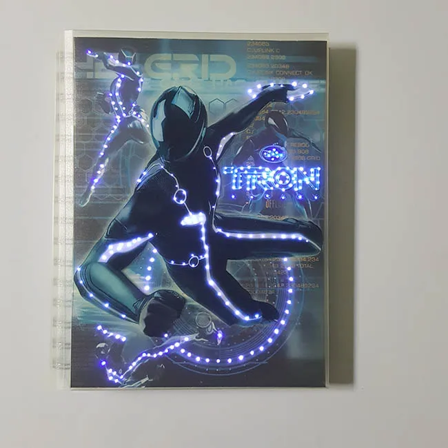 
Hot selling lighting up office stationary gift journal 