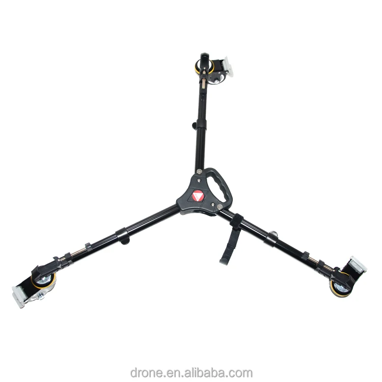 Kingjoy flexible 3 wheels camera tripod dolly suit for digital camera and camcorders