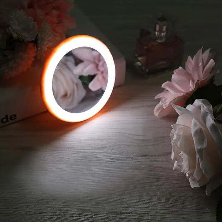 Custom professional hand beauty led cosmetic make up mirror led light