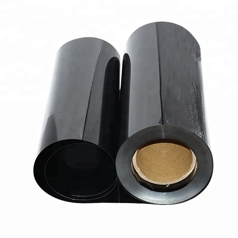 1mm Black Opaque Rigid Food Grade Thermoplastic Polypropylene Plastic Sheet  PP  Roll Film For Blister Tray