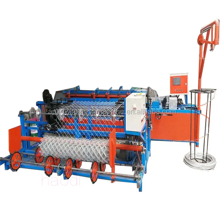 Double Wire Feeding Full Automatic High Speed Grass Wall Lawn Decoration Wire Mesh Chain Link Fence Machine Factory Price