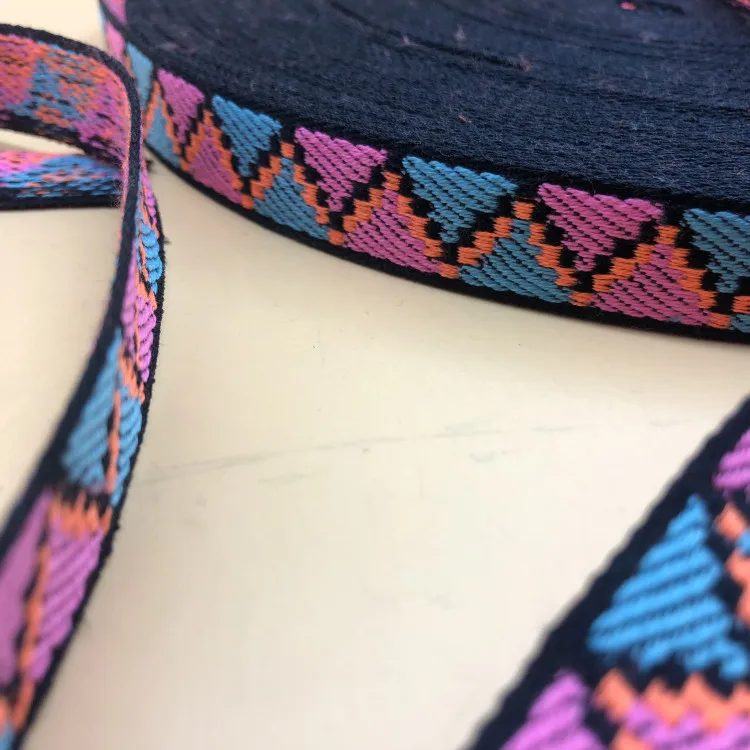 Custom 1 inch nylon Ethnic style ribbon printed webbing