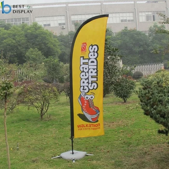 Beach flag accessories cross base with water bag ground spike