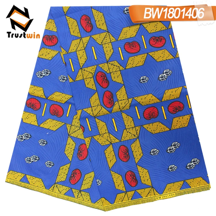 Meilleure Vente 100% Polyester pour Costume Tissu Africain Cire Ankara Wax Imprime
