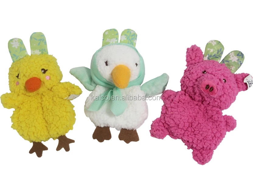 Kaico Pet Toys Squeak Critter Plush Toy with Easy-grab Point Holiday Gift OEM/ODM Good Stuff