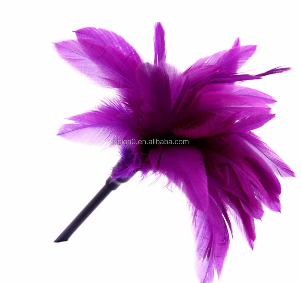 Bird Feather Beautiful Flower Shape Feather Tickler Feather Erotic Adult Toys Small Bondage Gear