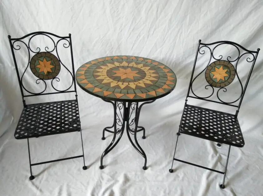 Alpine Mosaic Bistro Set With 2 Chairs