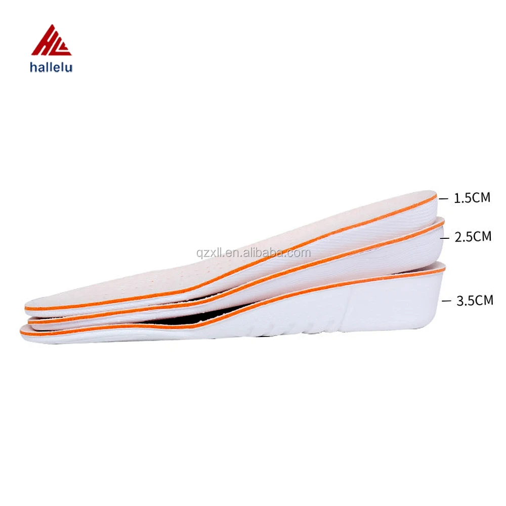 
Height Increasing Shoes Insole Bean Micro Fiber Breathable High Elastic EVA Casual Shoes Insole 