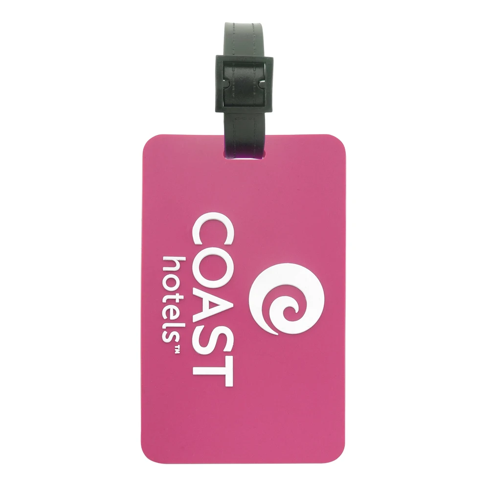 Promotional Embossed Custom Company Logo Soft PVC Luggage Tag
