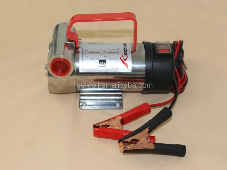 Steel Universal 12V DC 175W Heavy Duty Seawater Fluid  Fuel Diesel Transfer Pump