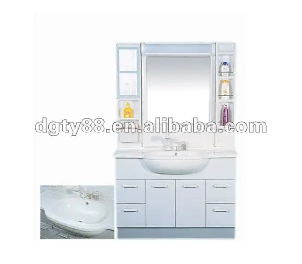 Plastic bathroom cabinet made by vacuum forming