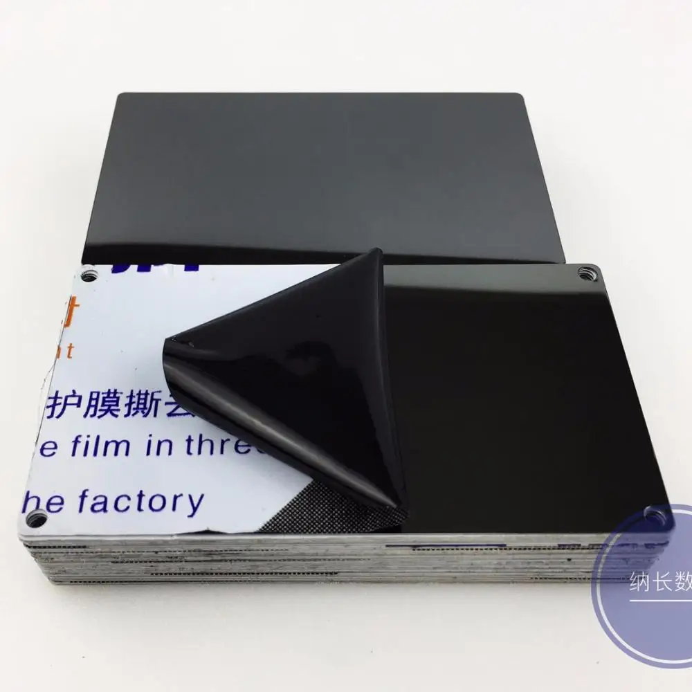 Business Card Sublimation Blank Metal Factory Wholesale High Quality Customized Medal 2 Color Machine Nameplate Cutting Support