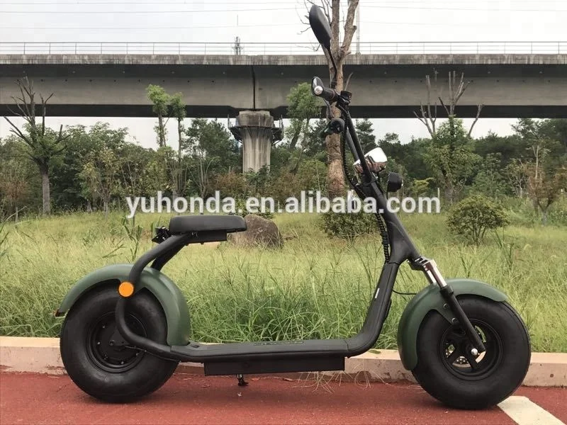 EEC APPROVED city coco 1500w electric scooter/citycoco bike with double removable battery and two seat for 2 passengers