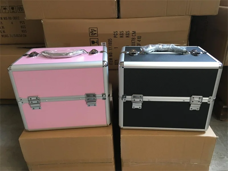 Salon Studio Nail Art Case Technician Tool Box Beauty Cosmetic make up train case