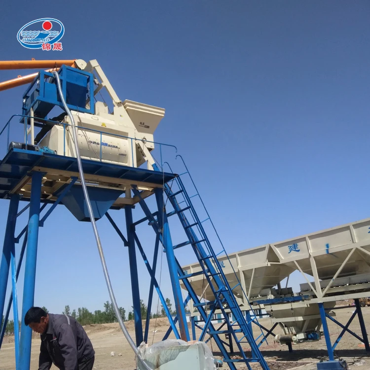 HZS75 Stationary Concrete Batching Station Manufacture ready mix concrete plant for sale