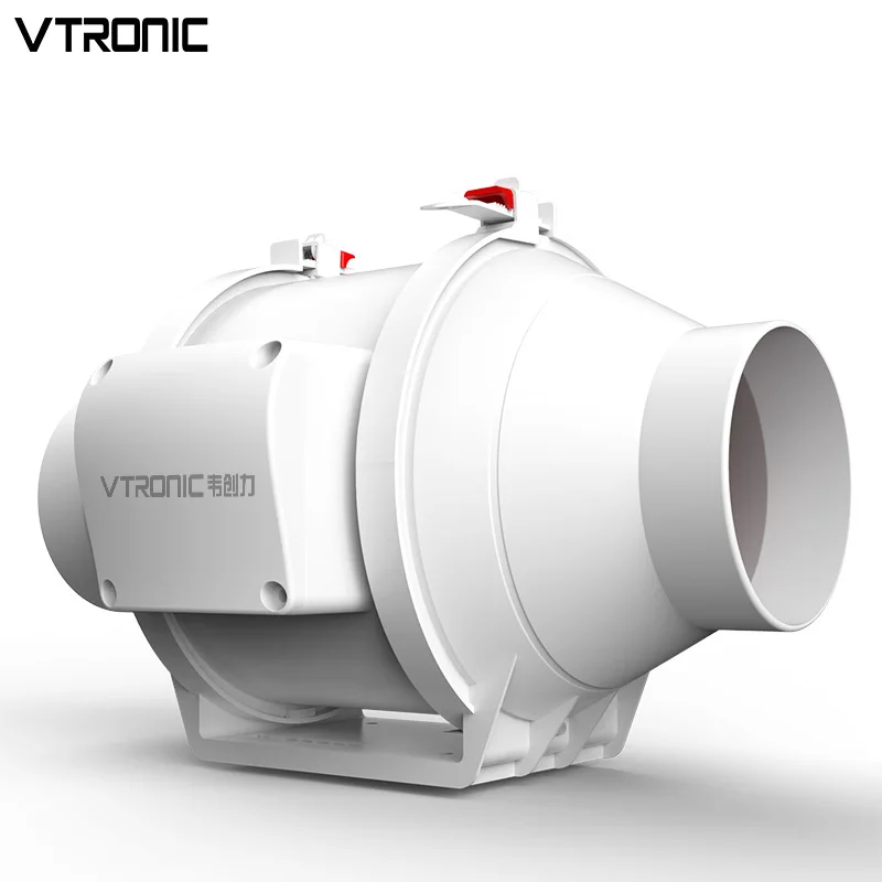 Vtronic 4 Inch Silent Split Pipe Ventilation Kitchen Duct Fan