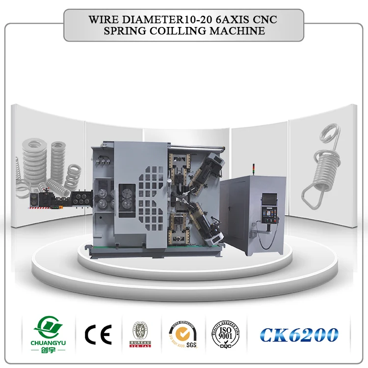 CK6200 10 мм до 20 мм ЧПУ пружины, делая машину